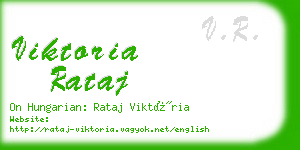 viktoria rataj business card